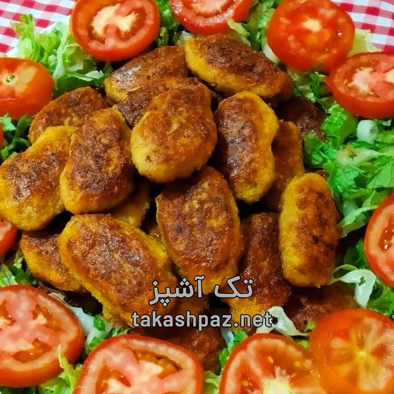 طرز تهیه شامی مرغ با سیب زمینی یک غذای ساده